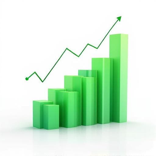 Growth chart showing conversion rates
